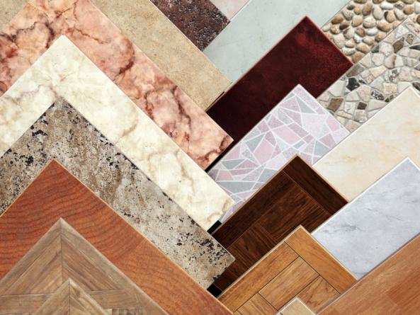 رنگ های مختلف سرامیک های طرح پارکتی